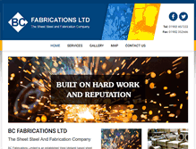Tablet Screenshot of bcfabrications.co.uk